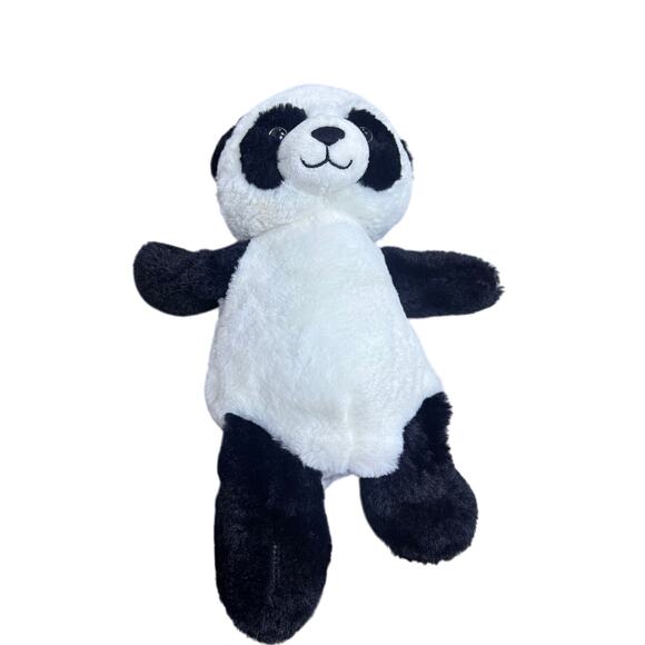 Build A Bear Panda Stuffed Animal Plush in Red Buffalo Plaid Pajamas Outfit - Picture 4 of 8